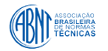 Logo ABNT: Associação Brasileira de Normas Técnicas em azul.